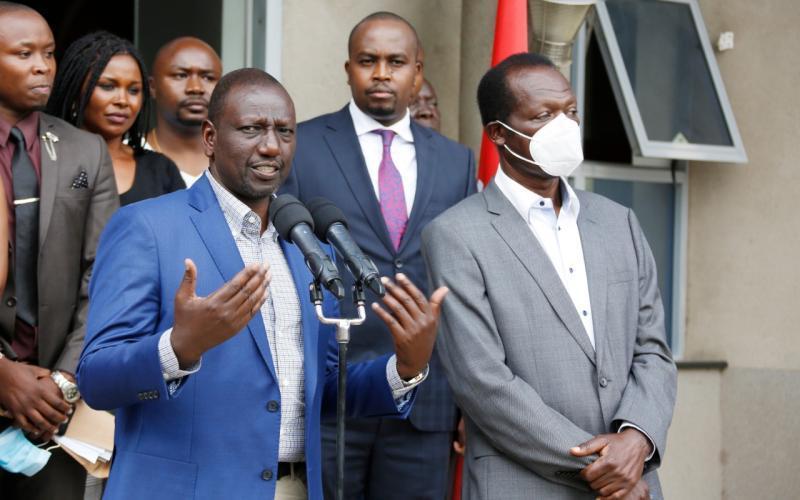 Deputy President William Ruto at Jubilee Party Headquarters