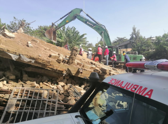 File Image of a collapsed building
