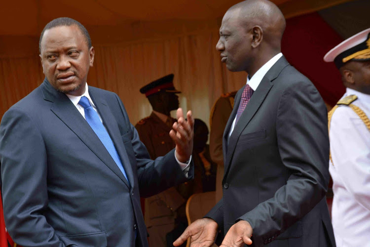 President Uhuru Kenyatta and his deputy William Ruto. [Photo: Courtesy]