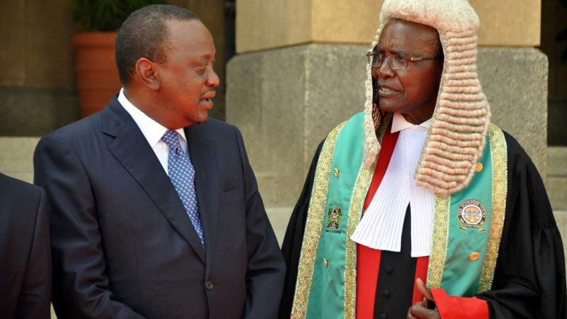 President Kenyatta and CJ Maraga