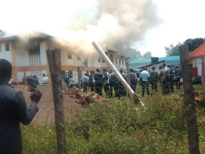 Fire razes down school dormitory