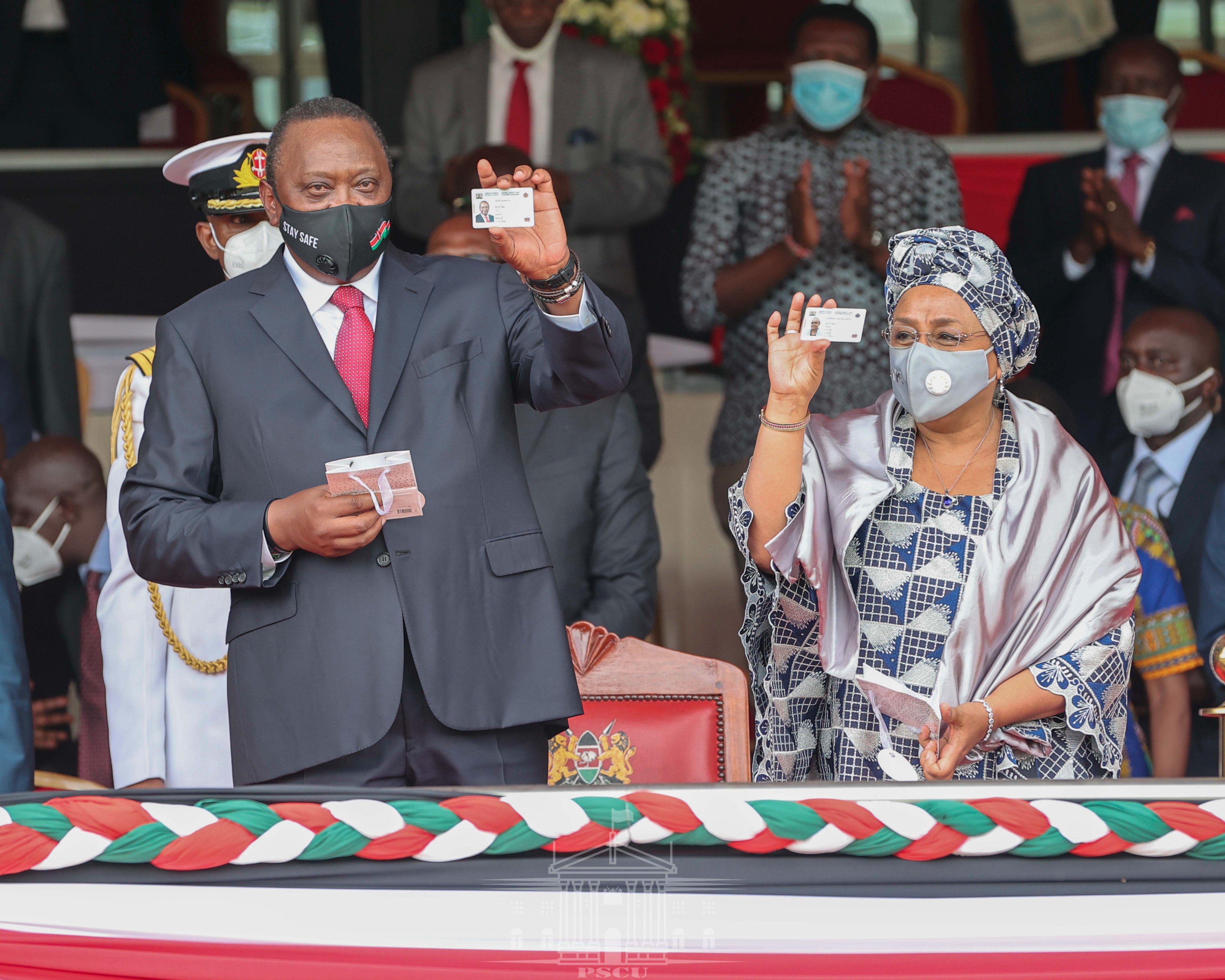 President Uhuru Kenyatta and First Lady Margaret Kenyatta 