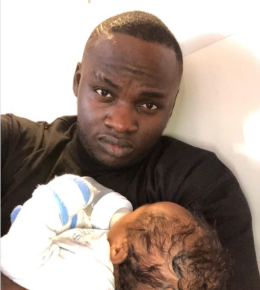 Khaligraph and his daughter