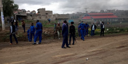 Police engage residents in running battles