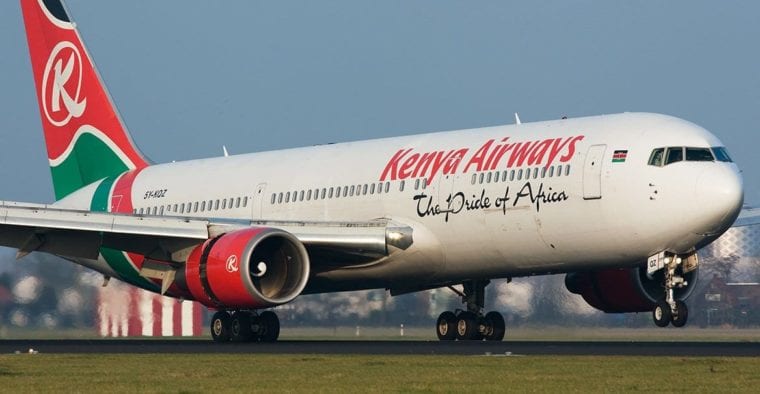 File image of Kenya Airways plane