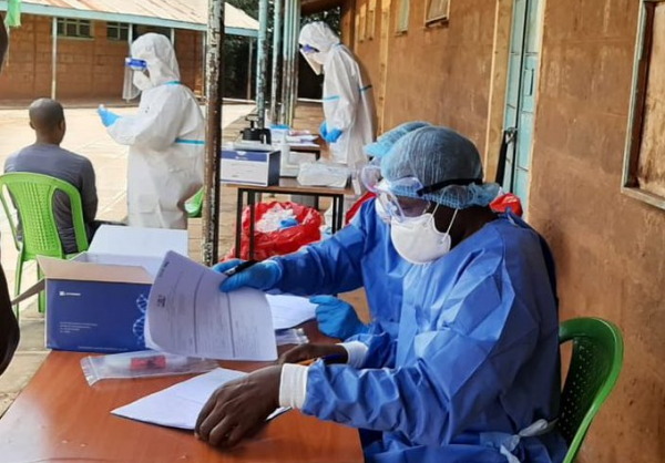 Medics screening for Covid-19