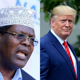 Miguna Miguna and Donald Trump