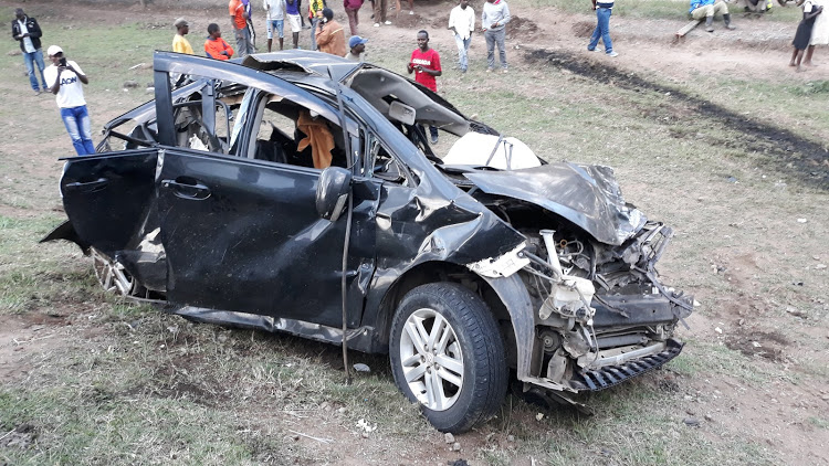 A vehicle that was involved in a road accident [Photo courtesy]