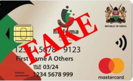 It's Fake - Government clarifies after circulation of this 'Huduma Card' 