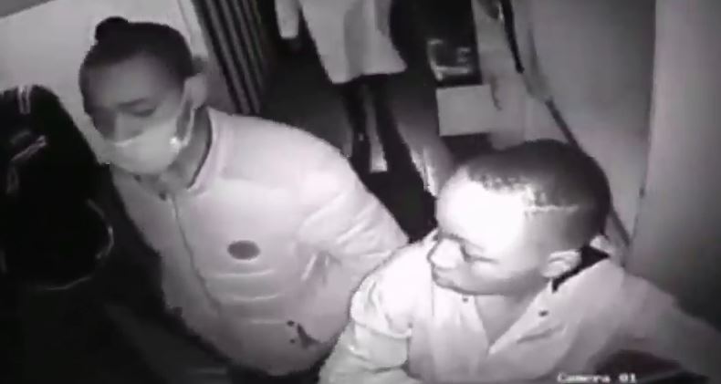 Thugs caught on CCTV stealing from a business premise