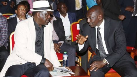 ODM leader Raila Odinga and DP William Ruto