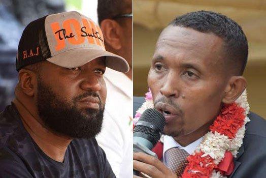 File Image of Mombasa Governor Hassan Joho and Nyali MP Mohammed Ali. 