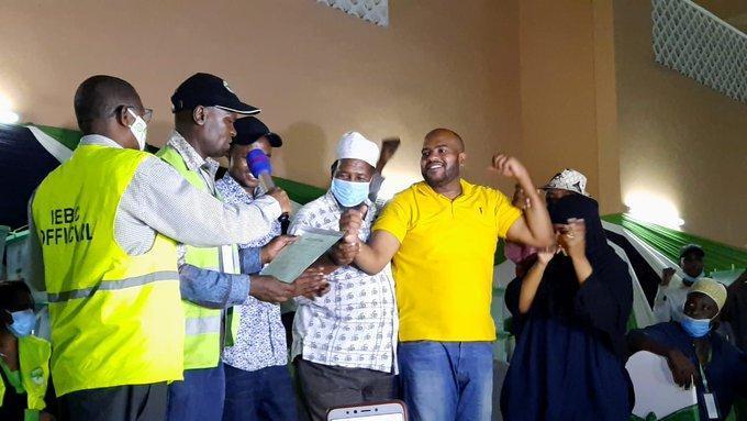 Independent candidate, Feisal Bader wins Msambweni by-election