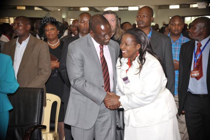 DP William Ruto and Bishop Margaret Wanjiru
