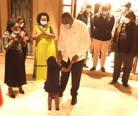 President Uhuru Kenyatta visited the Nairobi home of ANC leader Musalia Mudavadi