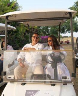 CS Najib Balala with supermodel Naomi Campbell