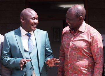 DP William Ruto with Urbanus Ngengele
