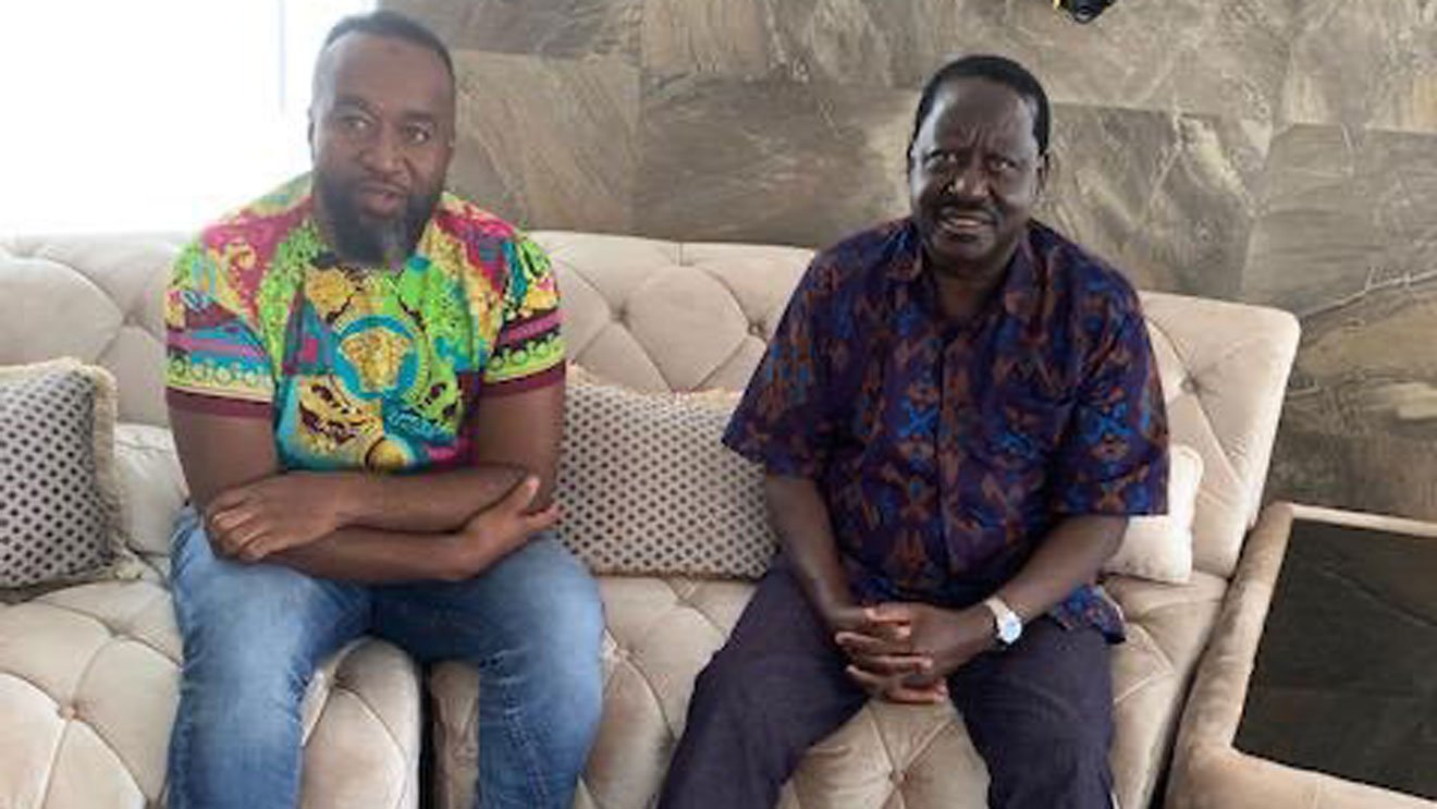 ODM Party Leader Raila Odinga and Governor Hassan Joho