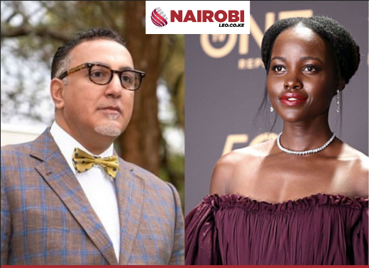 Tourism CS Najib Balala and Lupita Nyong'o 