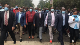 Former Vice President Kalonzo Musyoka escorted to DCI Headquarters 