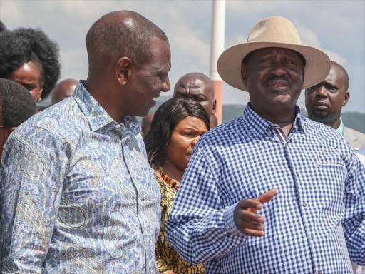 Deputy President William Ruto and ODM Leader Raila Odinga 