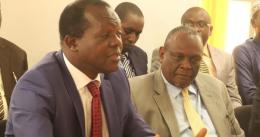Jubilee Sec Gen Raphael Tuju and Vice Chair David Murathe