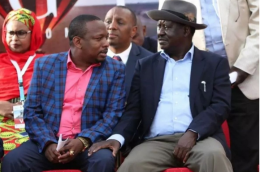ODM Leader Raila Odinga and former Nairobi Governor Mike Sonko