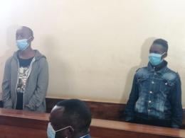 Murder suspect Lawrence Warunge and girlfriend Sarah Muthoni