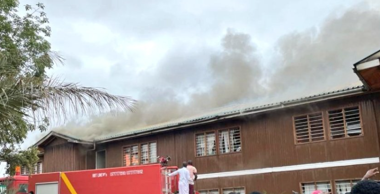 Garissa County Assembly is on fire 