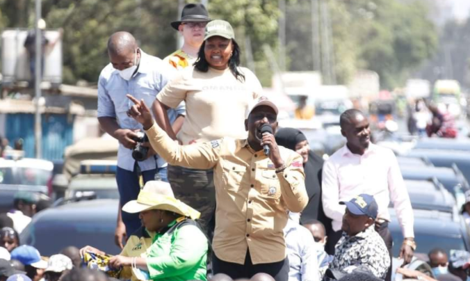 DP William Ruto at Burma Market, Jogoo road Nairobi county 