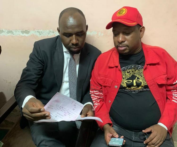File Image of Senator Kipchumba Murkomen and Mike Sonko 
