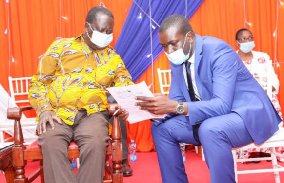 ODM Leader Raila Odinga and Sec-Gen Edwin Sifuna 