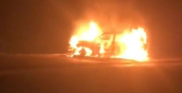 Kisii Deputy Governor Joash Maangi’s Car Set Ablaze By Mob In Narok  After Fatal Accident 