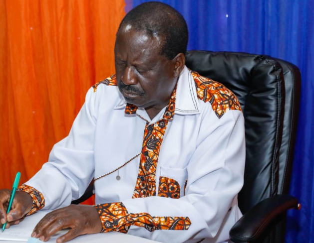 File Image of ODM leader Raila Odinga 