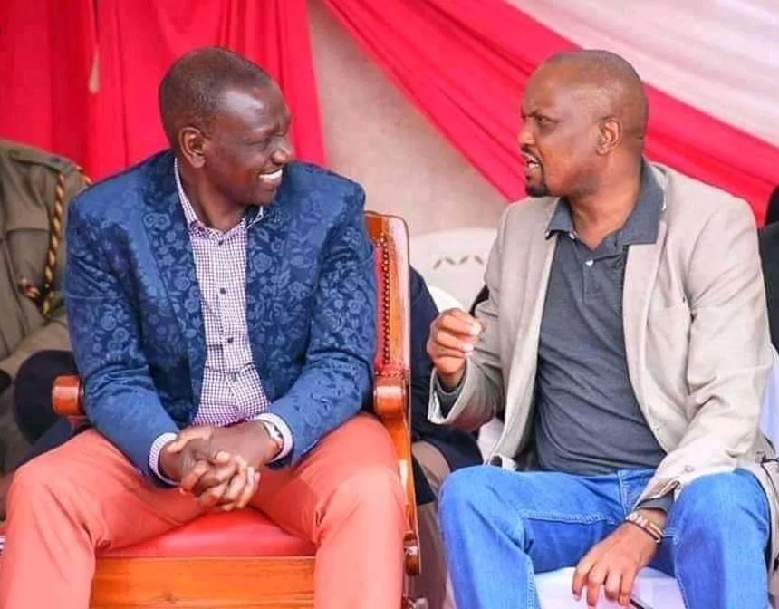 DP William Ruto and MP Moses Kuria 