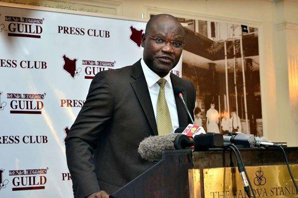 Kenya Editors Guild (KEG) chairperson Churchill Otieno