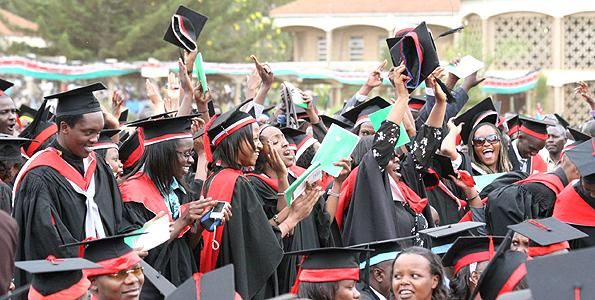 File image of university students during a graduation ceremony in Kenya. |Photo| Courtesy|