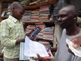 File image of vendors along GPO Street in Mombasa selling text books. |Photo| Courtesy|