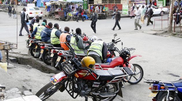 File image of bodaboda riders at stage in Machakos, Kenya. |Photo| Courtesy|