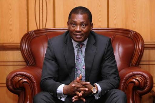 File image of Attorney General Justin Muturi.