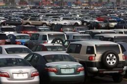 File image of imported vehicles parked at a yard in Mombasa. |Photo| Courtesy|