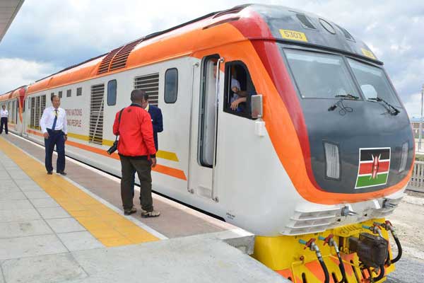 A file image of  Kenya Railways Commuter train.