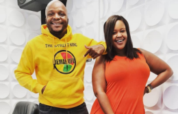Media personality Jalang'o and his cohost Kamene Goro [Photo Courtesy: Instagram]