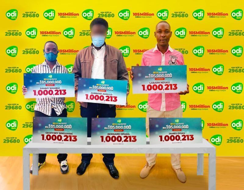 Odibets Jackpot: Seven lucky Kenyans become overnight millionaires