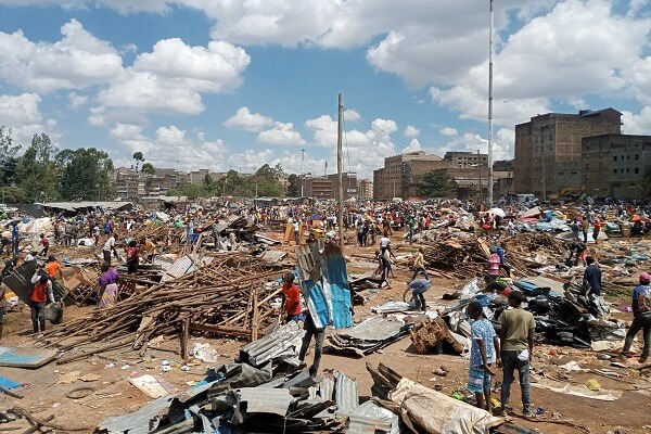 File image of demolitions in Kariobangi on May 3, 2020. |Photo| Courtesy|