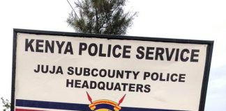 signage of Juja Police Station.