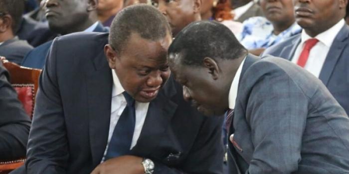 File image of President Uhuru Kenyatta and ODM Leader Raila Odinga. |Photo| Courtesy|