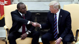 President Uhuru Kenyatta and former US President Donald Trump. |Photo| Courtesy|