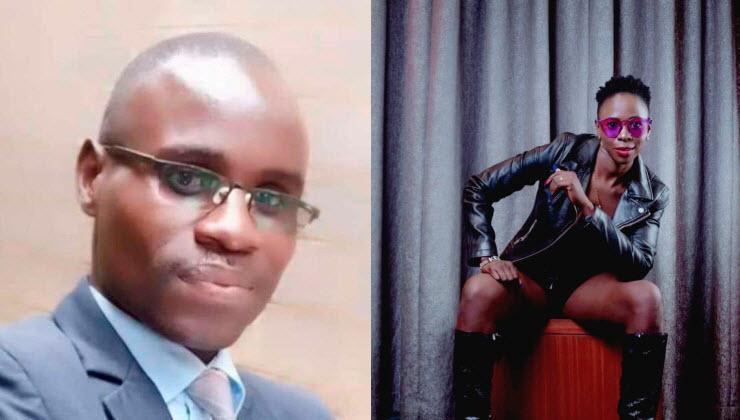 Collage image of deceased KDF soldier Daniel Omollo Onyango (left) and his estranged Violet Asale. |Photo| Courtesy|