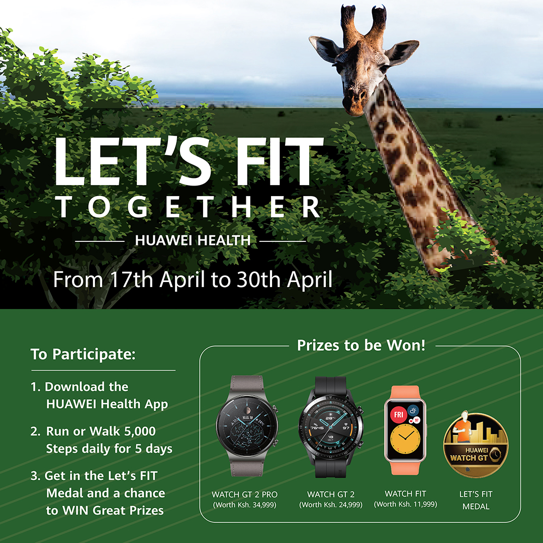 Participate in Huawei Fitness Campaign; Stand a Chance to Huawei GTpro or Huawei GT2